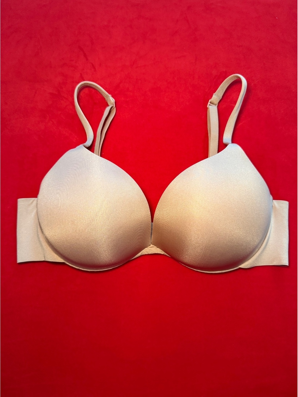 Skims Ultimate Push Up Plunge Bra Color Clay Size Possibly 34C